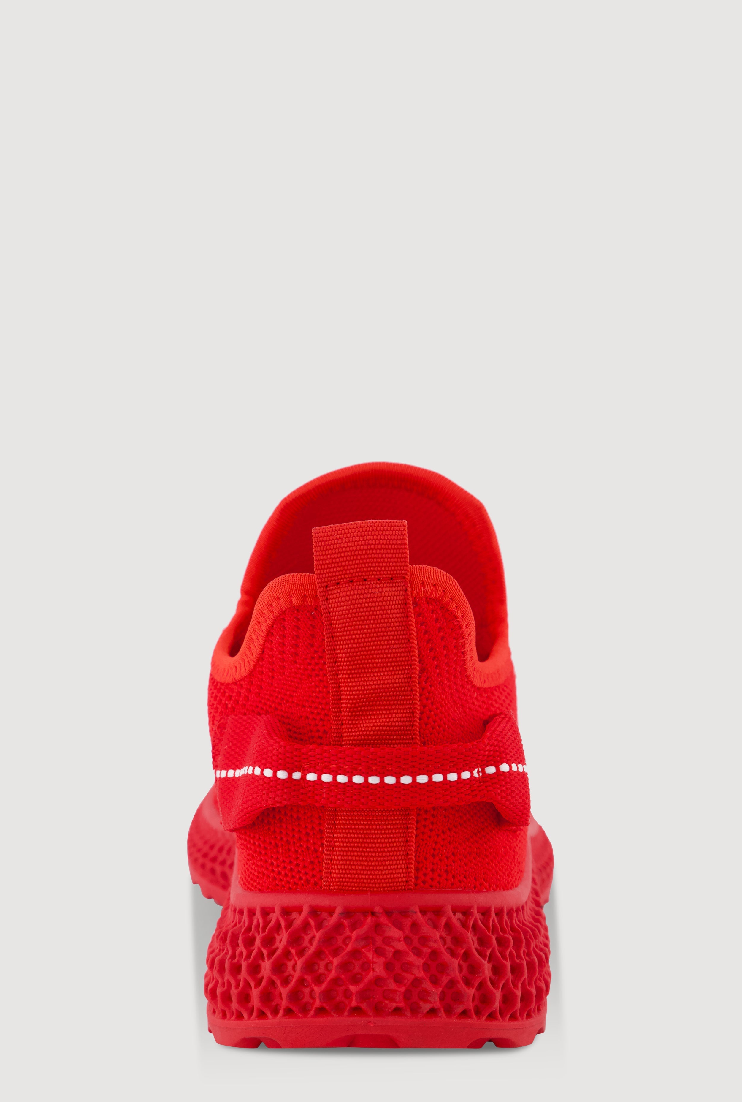 Textured Knit Lace Up Slip On Round Toe Sneakers