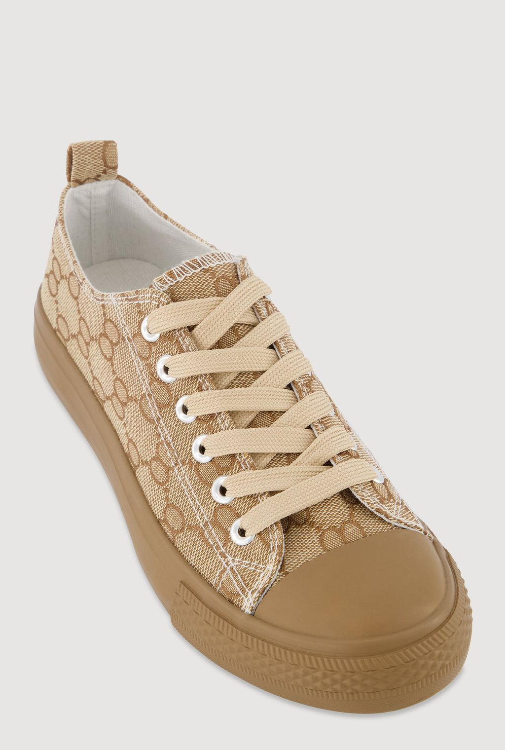 Lace Up Low Top Canvas Sneakers
